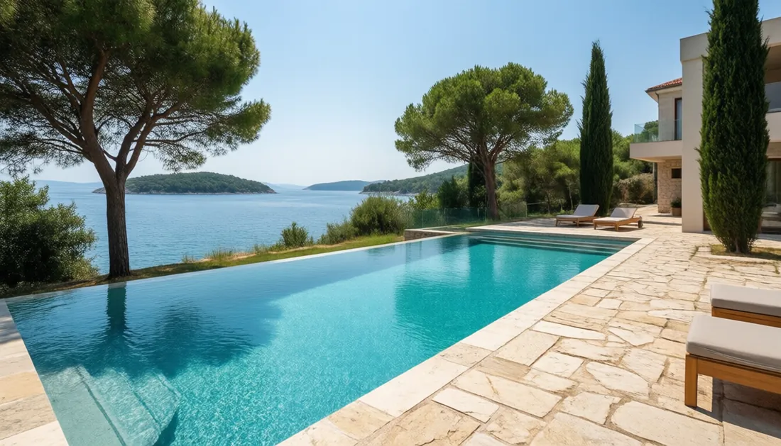 Fertiger Pool an der Adria